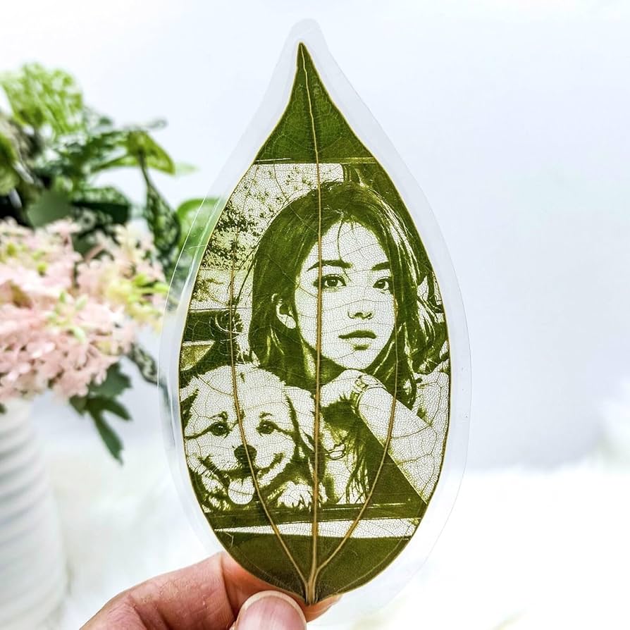 Your Photo on Natural Leaf